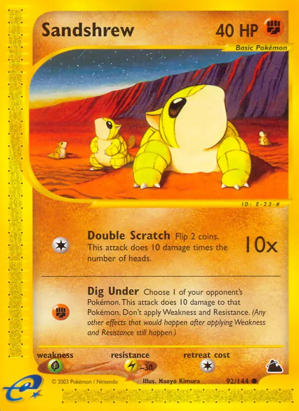 Sandshrew - Skyridge 092/144 (Regular)