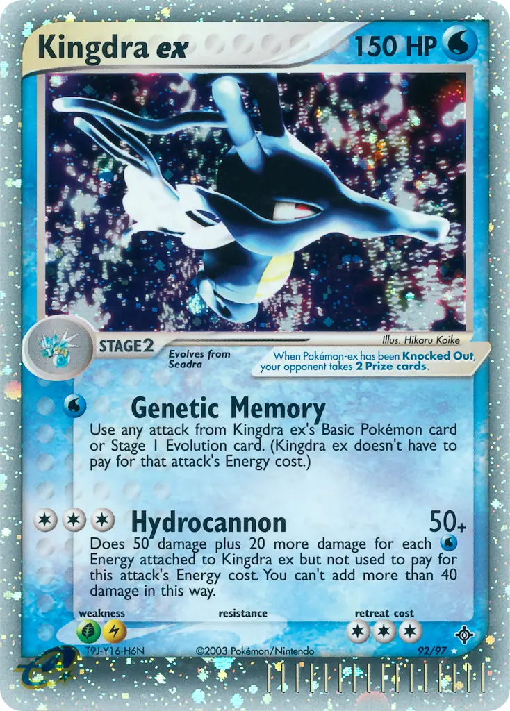 Kingdra ex - Dragon 092/097 (Rare Holo EX)