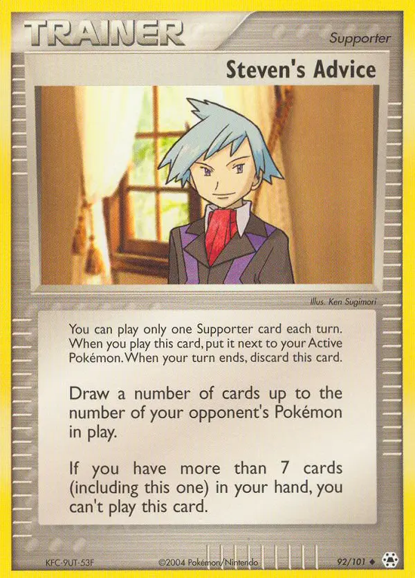 Steven's Advice - Hidden Legends 092/101 (Regular)