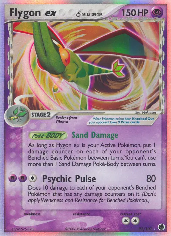 Flygon ex δ - Dragon Frontiers 092/101 (Rare Holo EX)