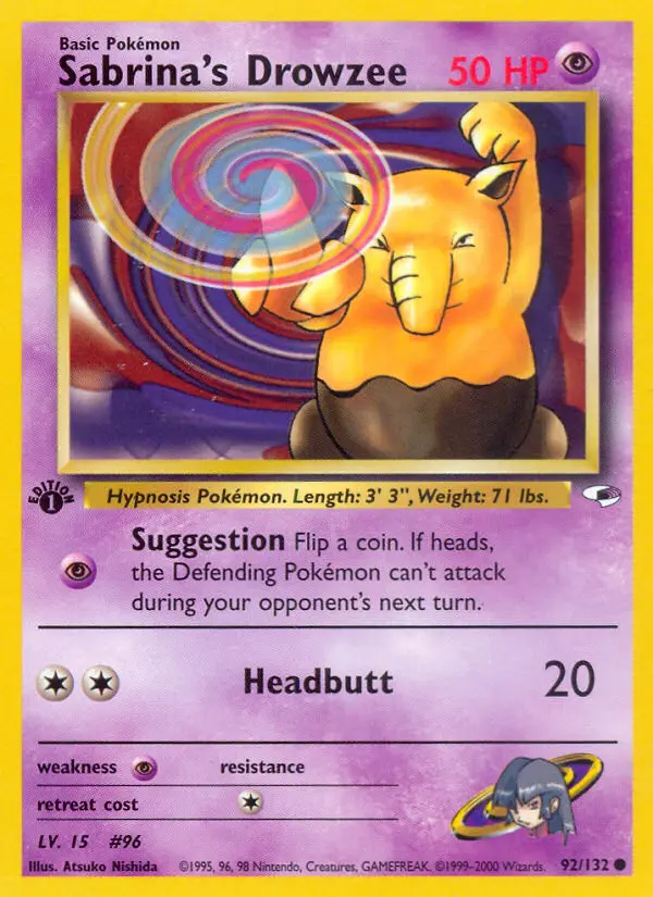 Sabrina's Drowzee - Gym Heroes 092/132 (Regular)