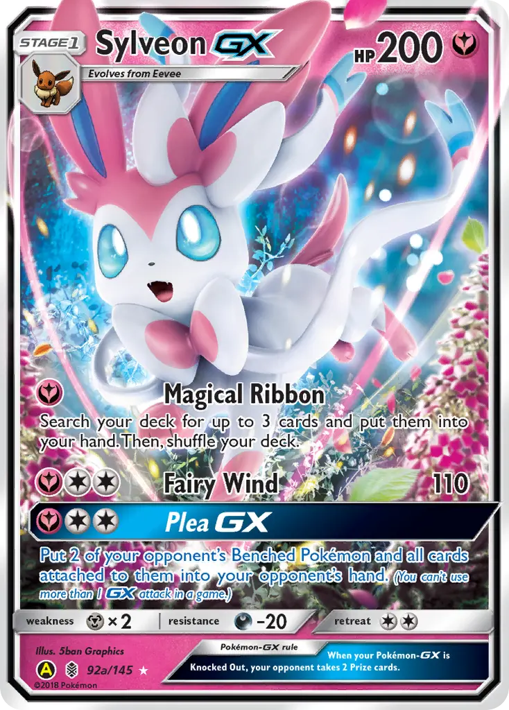 Sylveon-GX - Guardians Rising 92a (Yellow A)