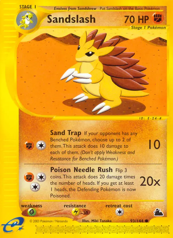 Sandslash - Skyridge 093/144 (Reverse Holo)
