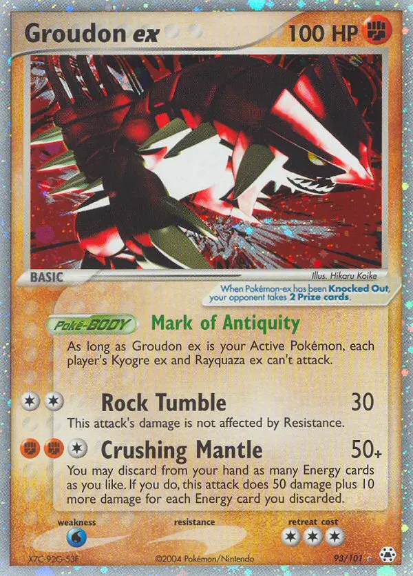 Groudon ex - Hidden Legends 093/101 (Rare Holo EX)