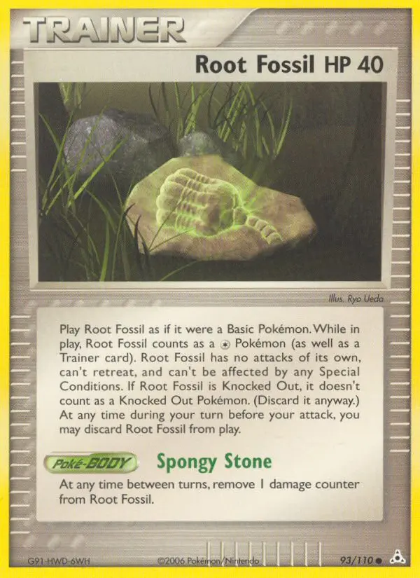 Root Fossil - Holon Phantoms 093/110 (Reverse Holo)