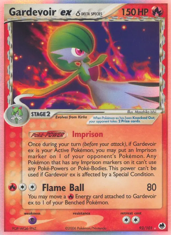 Gardevoir ex δ - Dragon Frontiers 093/101 (Rare Holo EX)