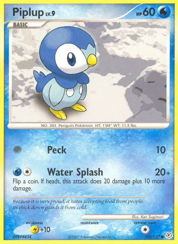 Piplup - Diamond & Pearl 093/130 (Regular)