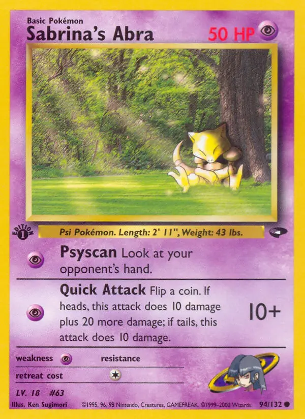 Sabrina's Abra - Gym Challenge 094/132 (Regular)