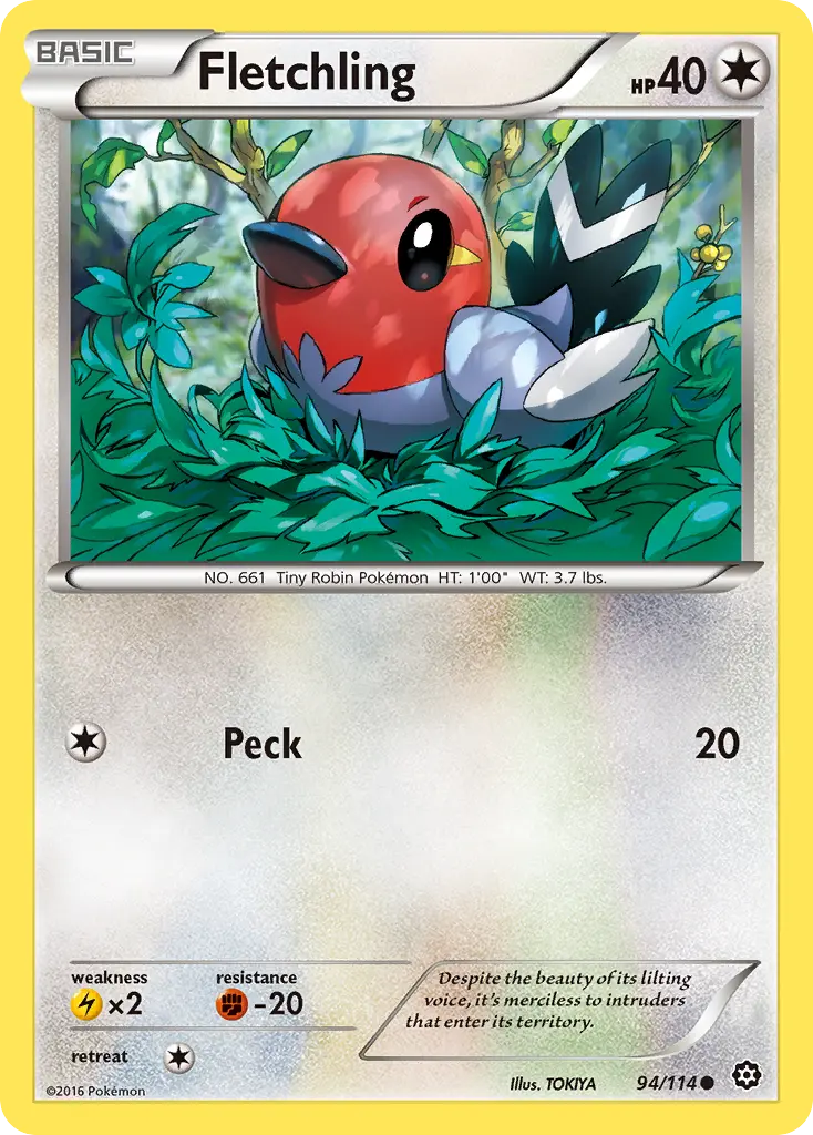 Fletchling - Steam Siege 094/114 (Reverse Holo)