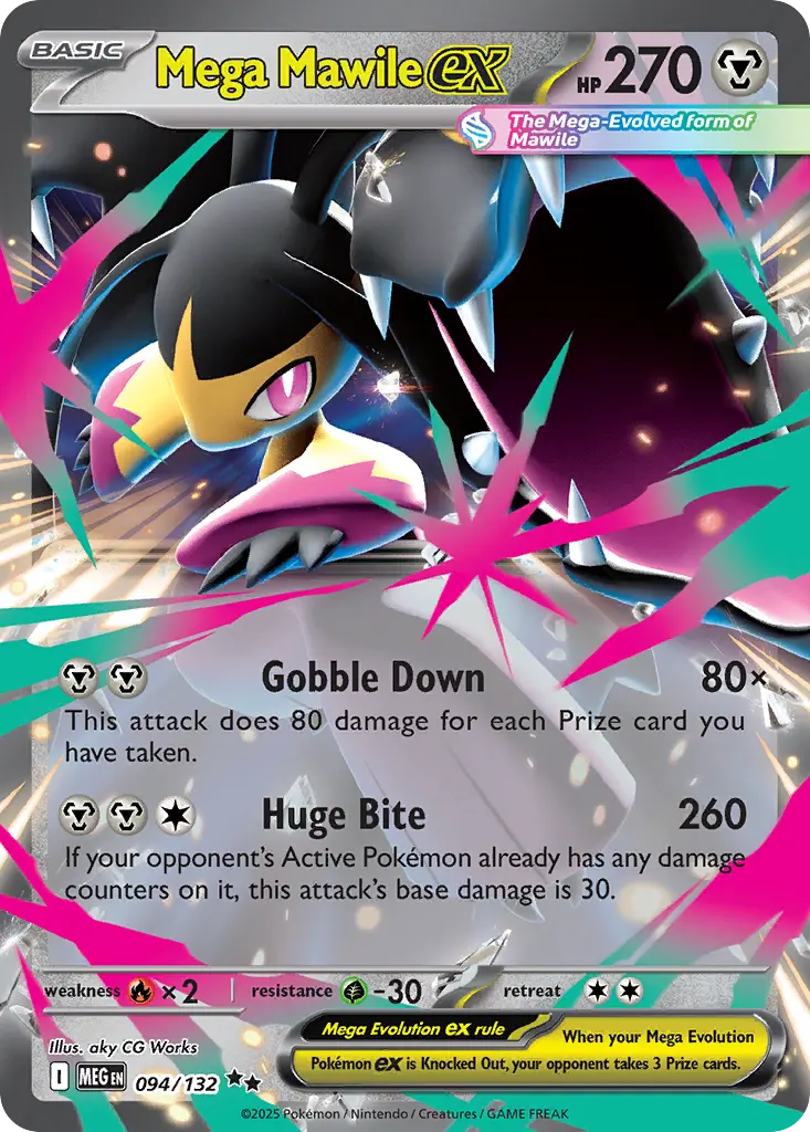 Mega Mawile ex - Mega Evolution 094/132 (Holo)