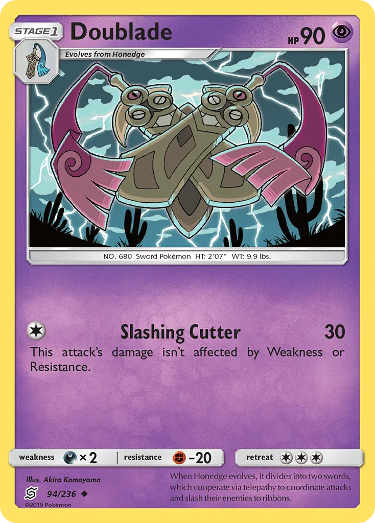 Doublade - Unified Minds 094/236 (Reverse Holo)