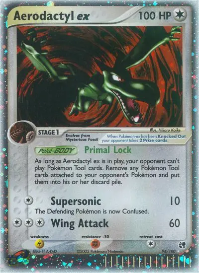 Aerodactyl ex - Sandstorm 094/100 (Rare Holo EX)