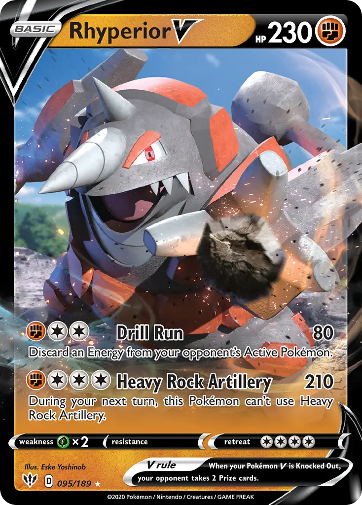 Rhyperior V - Darkness Ablaze 095/189 (Holo)