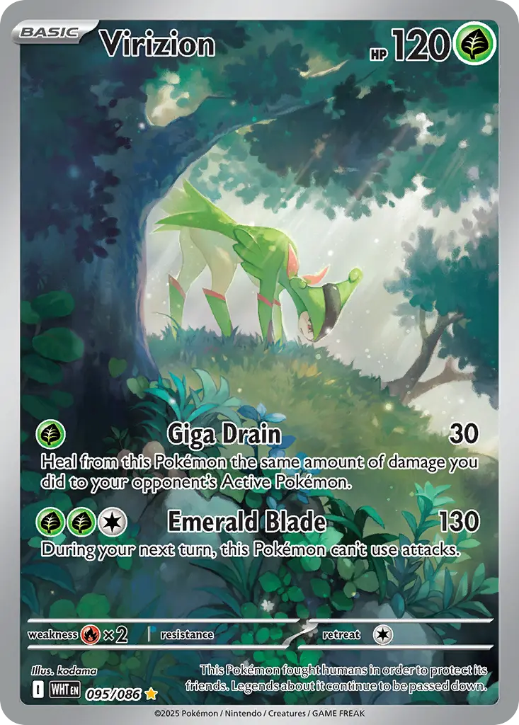 Virizion - White Flare 095/086 (Illustration Rare)