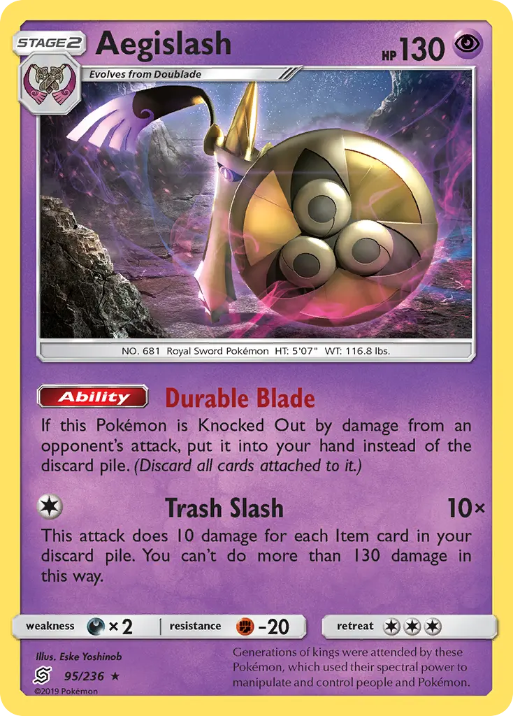 Aegislash - Unified Minds 095/236 (Holo)