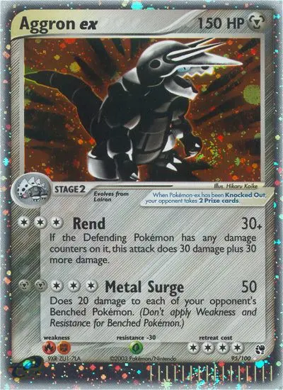 Aggron ex - Sandstorm 095/100 (Rare Holo EX)