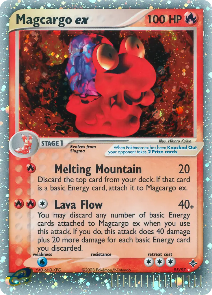 Magcargo ex - Dragon 095/097 (Rare Holo EX)