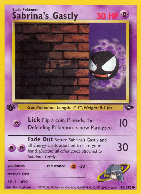 Sabrina's Gastly - Gym Challenge 096/132 (Regular)