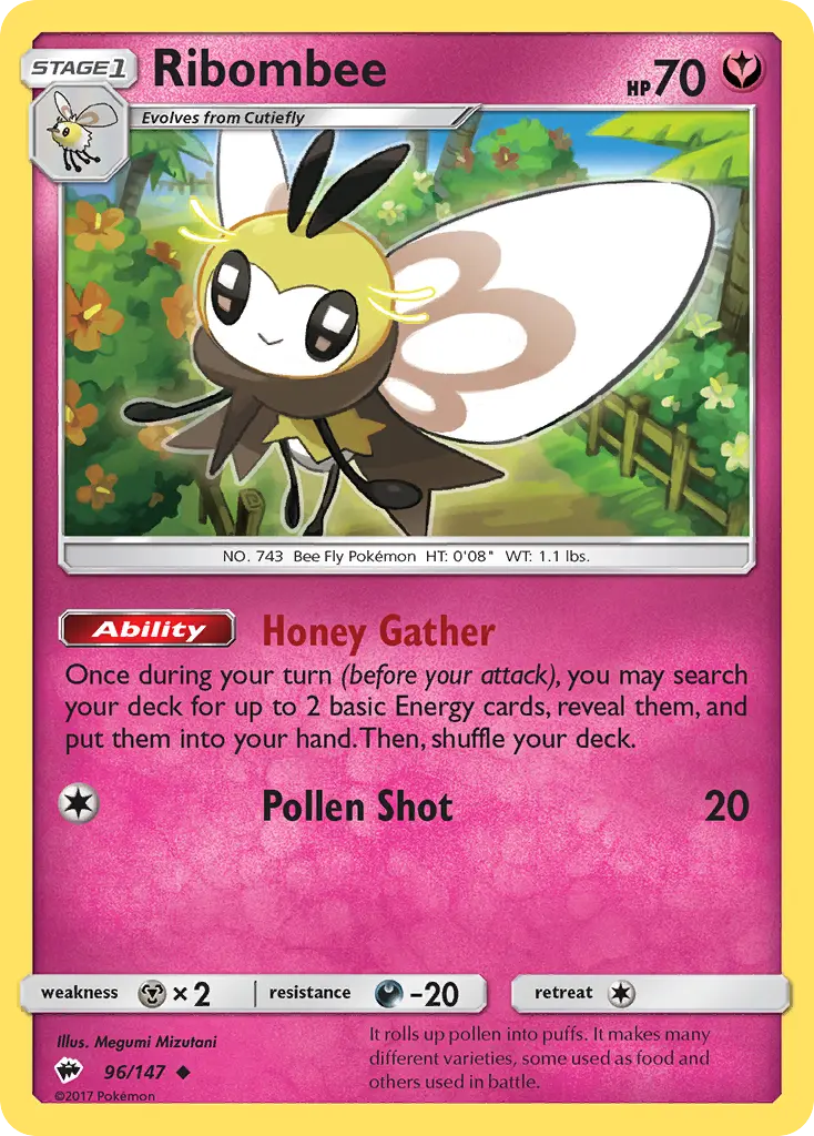 Ribombee - Burning Shadows 096/147 (Regular)