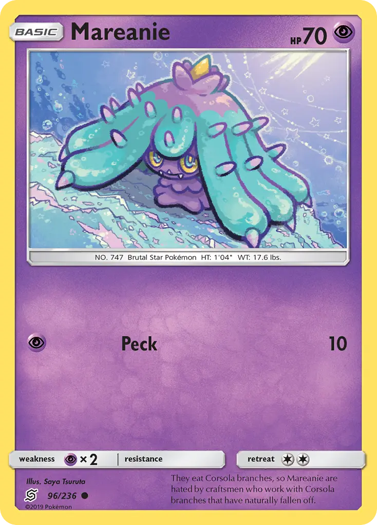 Mareanie - Unified Minds 096/236 (Reverse Holo)
