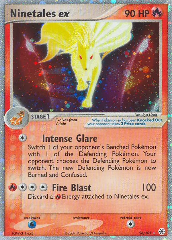 Ninetales ex - Hidden Legends 096/101 (Rare Holo EX)