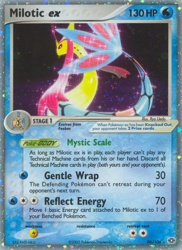 Milotic ex - Emerald 096/106 (Rare Holo EX)