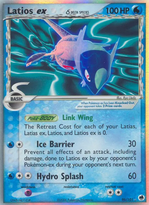 Latios ex δ - Dragon Frontiers 096/101 (Rare Holo EX)