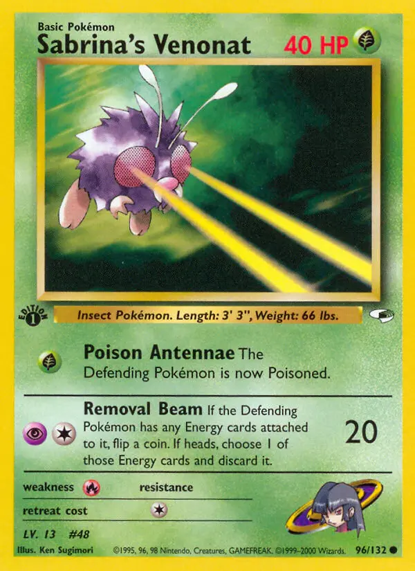 Sabrina's Venonat - Gym Heroes 096/132 (Regular)