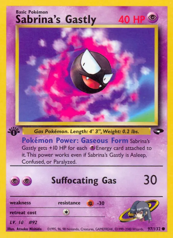 Sabrina's Gastly - Gym Challenge 097/132 (Regular)