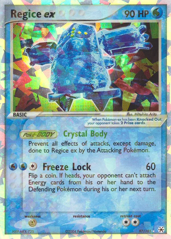 Regice ex - Hidden Legends 097/101 (Rare Holo EX)