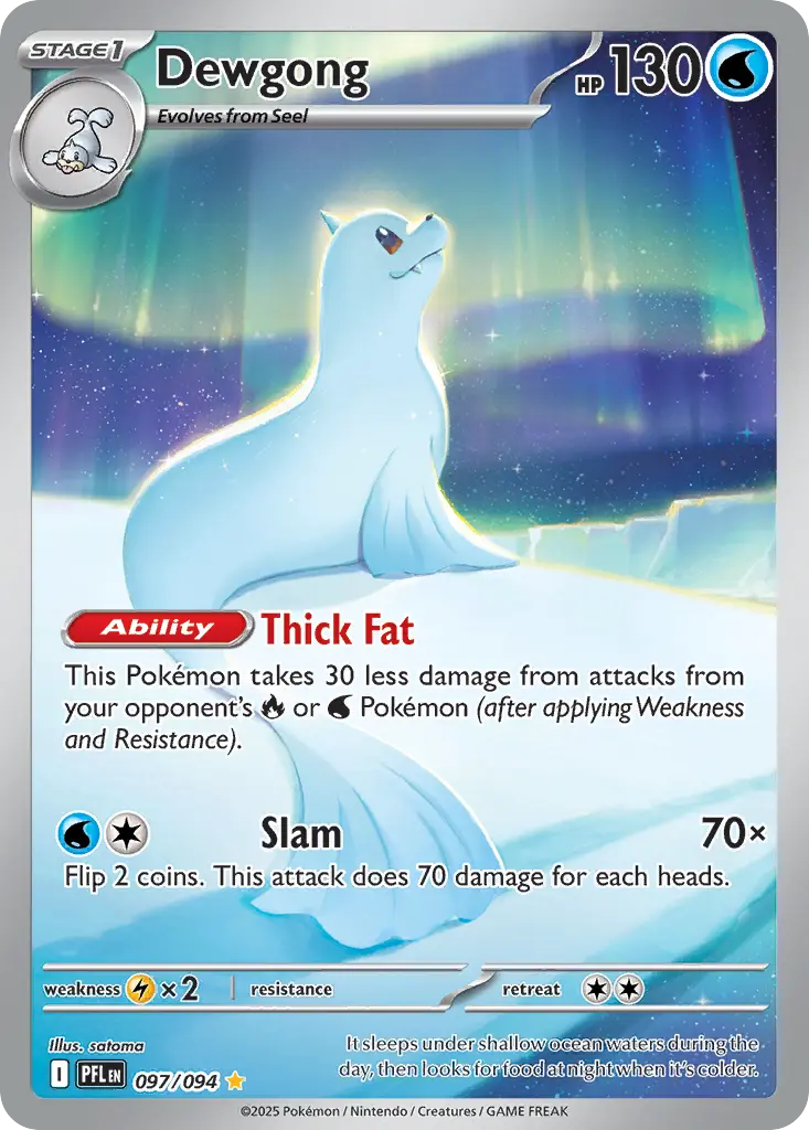 Dewgong - Phantasmal Flames 097/094 (Illustration Rare)