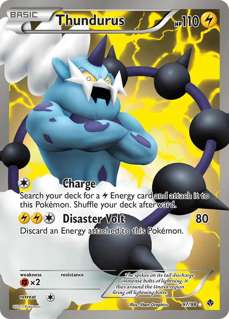 Thundurus - Emerging Powers 097/098 (Ultra Rare)