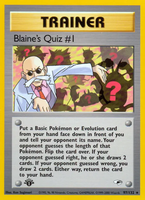 Blaine's Quiz #1 - Gym Heroes 097/132 (Regular)