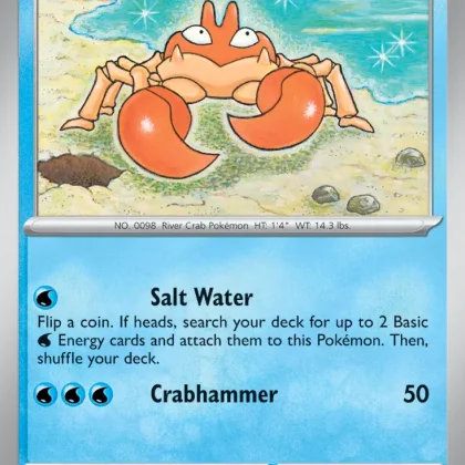 Krabby - 151 098/165 (Reverse Holo)