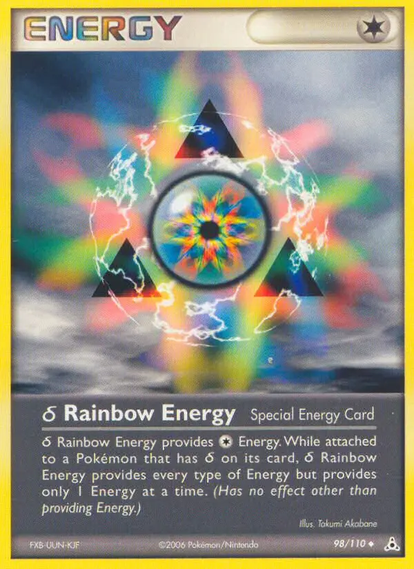 δ Rainbow Energy - Holon Phantoms 098/110 (Reverse Holo)