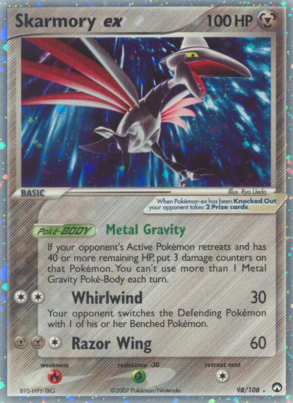 Skarmory ex - Power Keepers 098/108 (Rare Holo EX)