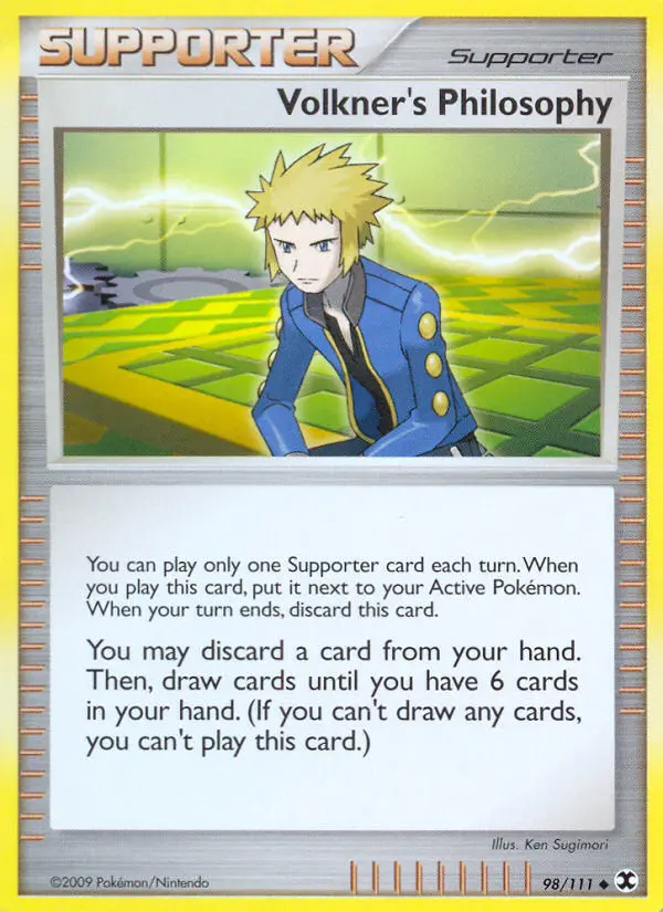 Volkner's Philosophy - Rising Rivals 098/111 (Reverse Holo)