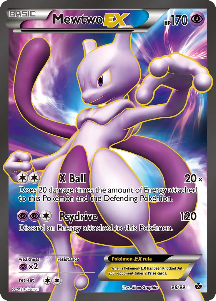 Mewtwo-EX - Next Destinies 098/099 (Ultra Rare)
