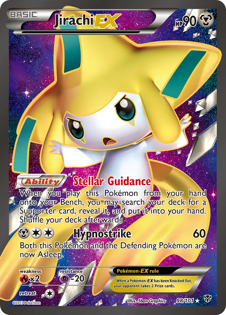 Jirachi-EX - Plasma Blast 098/101 (Ultra Rare)