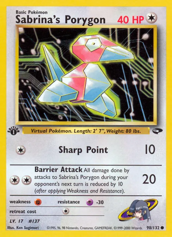 Sabrina's Porygon - Gym Challenge 098/132 (Regular)