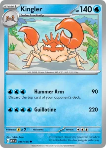 Kingler - 151 099/165 (Reverse Holo)