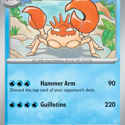 Kingler - 151 099/165 (Reverse Holo)