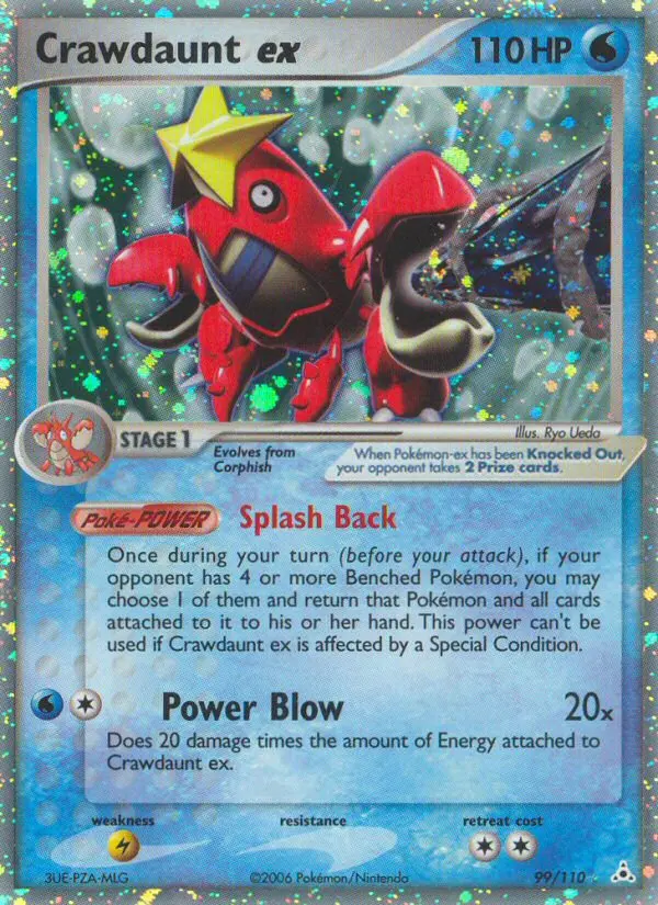 Crawdaunt ex - Holon Phantoms 099/110 (Rare Holo EX)