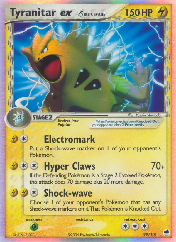 Tyranitar ex δ - Dragon Frontiers 099/101 (Rare Holo EX)