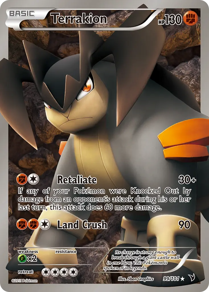 Terrakion - Noble Victories 099/101 (Ultra Rare)