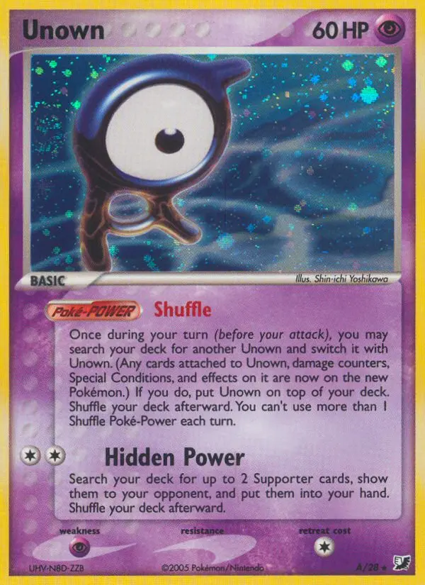 Unown - Unseen Forces A (Holo)