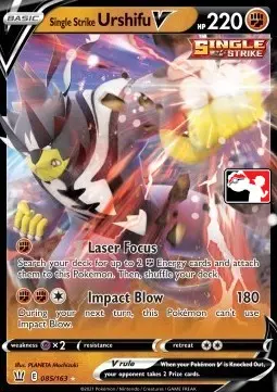 Single Strike Urshifu V - Play! Prize Pack Series Two BST085 (Holo)