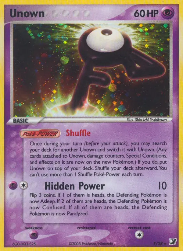 Unown - Unseen Forces F (Holo)