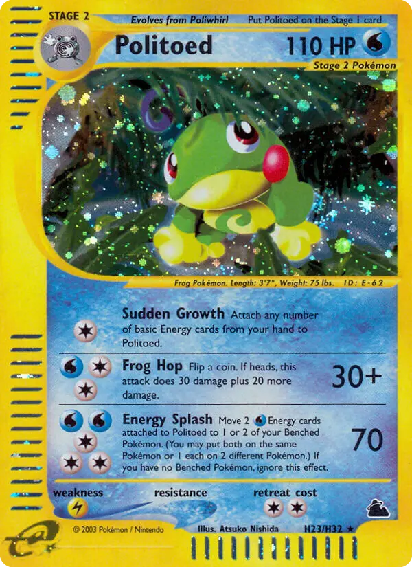 Politoed - Skyridge H23 (Reverse Holo)