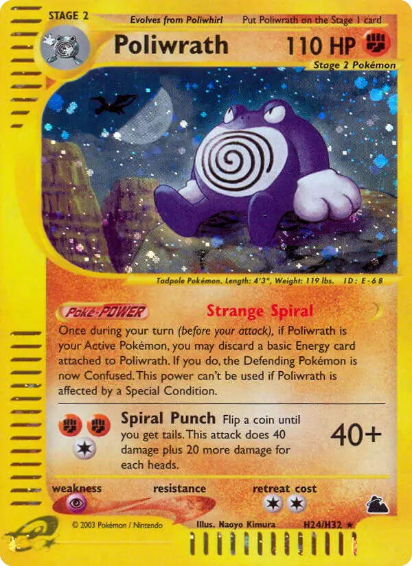 Poliwrath - Skyridge H24 (Holo)